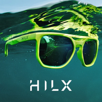 Hilx 浮水太陽眼鏡 黃框綠鏡片 (偏光鏡+浮水帶)